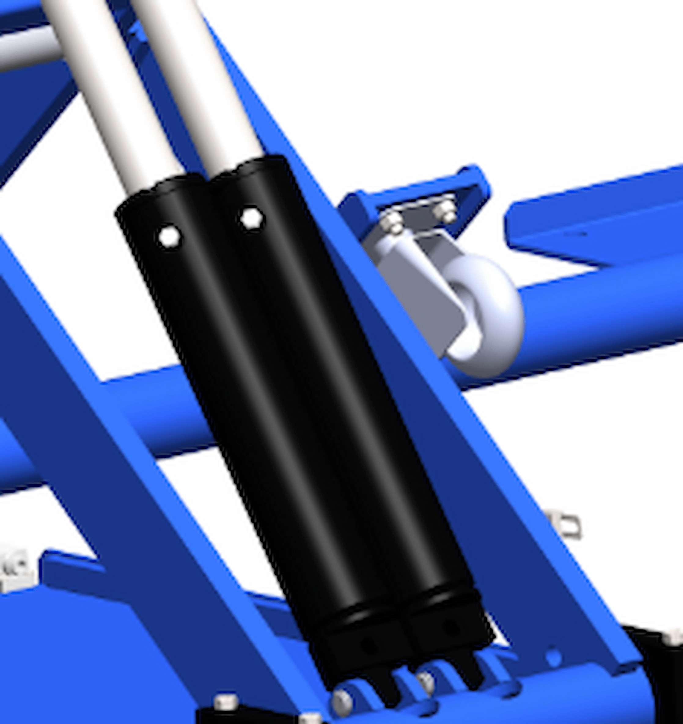 Double cylinder on each platform